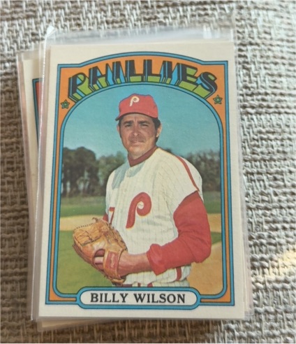 1972 Topps #587 Billy Wilson — front