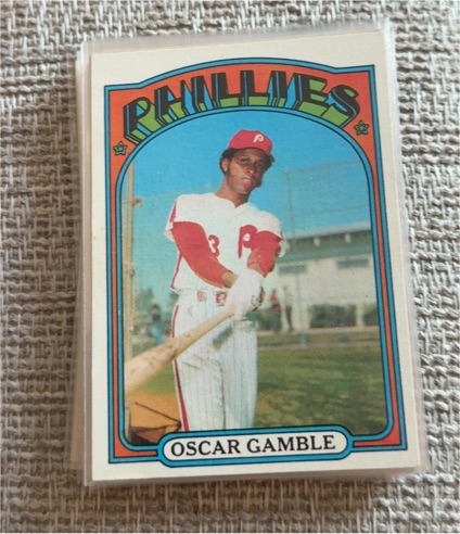 1972 Topps #423 Oscar Gamble — front