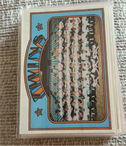 1972 Topps #156 Minnesota Twins Team Card — front