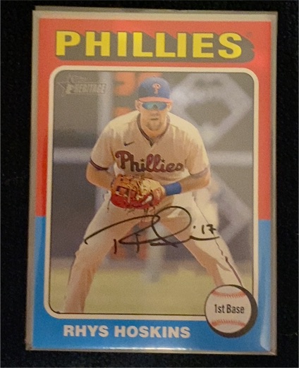 2024 Topps Heritage #163 Rhys Hoskins — front