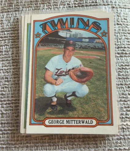 1972 Topps Baseball #301 George Mitterwald — front