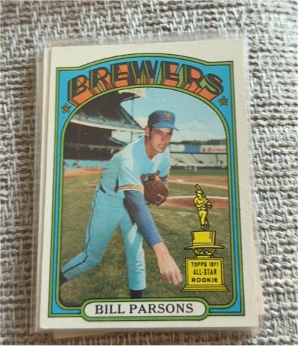 1972 Topps #281 Bill Parsons — front