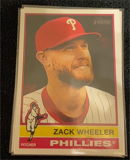 2025 Topps Heritage #65 Zack Wheeler — front