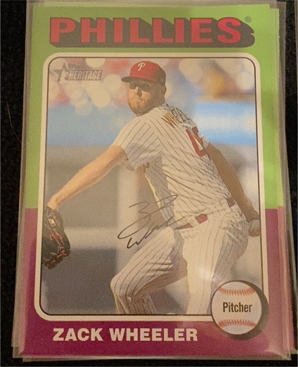 2024 Topps Heritage #493 Zack Wheeler — front