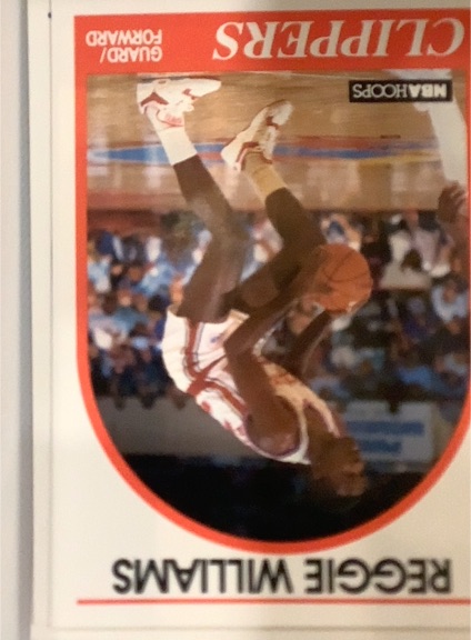 1989-90 Hoops #128 Reggie Williams — front