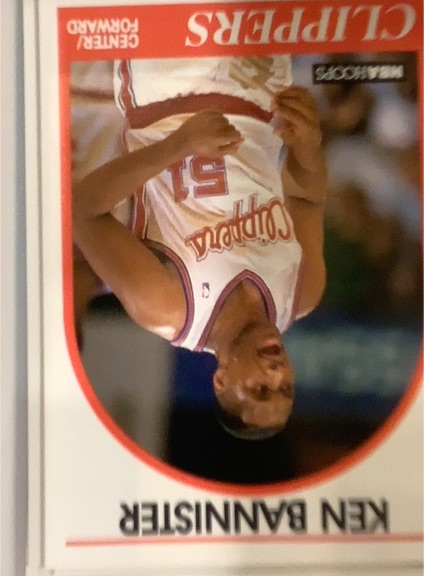 1991 NBA Hoops #215 Ken Bannister — front