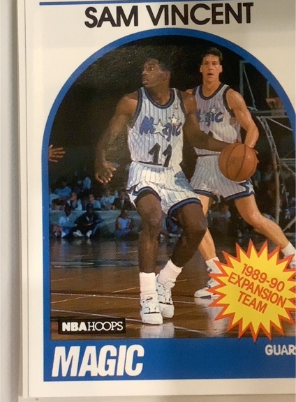 1989-90 NBA Hoops #328 Sam Vincent — front