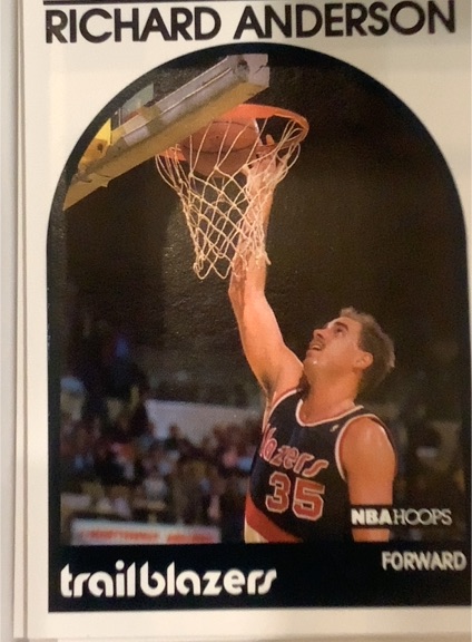 1989-90 Hoops #182 Richard Anderson — front