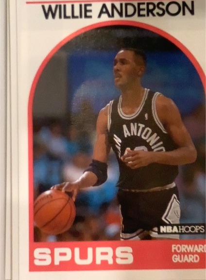 1989-90 Hoops #235 Willie Anderson — front