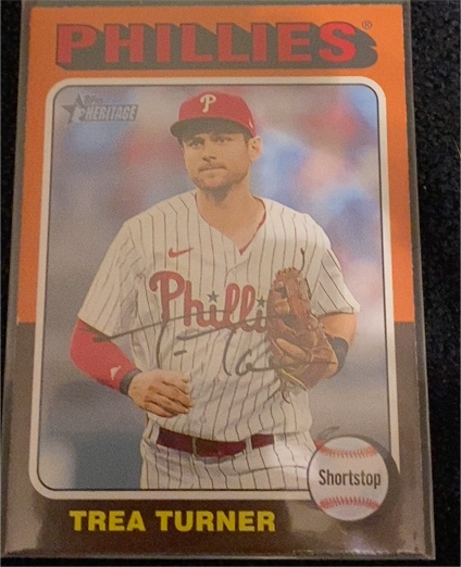 2024 Topps Heritage #181 Trea Turner — front