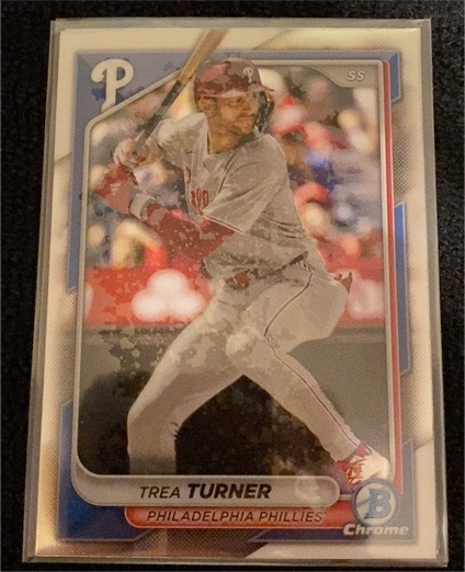 2024 Bowman Chrome #21 Trea Turner — front