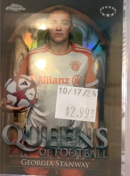 2023-24 Topps Chrome Women's UEFA Queens of Football #QF-5 Georgia Stanway — front