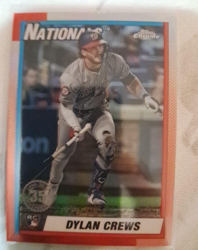 2025 Topps Chrome 35th Anniversary #90CB-16 Dylan Crews — front