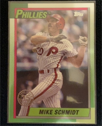 2025 Topps #T90-2 Mike Schmidt 1990 Topps Baseball 35th Anniversary — front