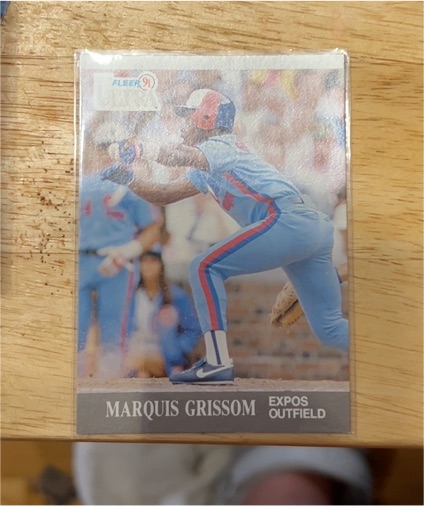 1991 Fleer Ultra #204 Marquis Grissom — front