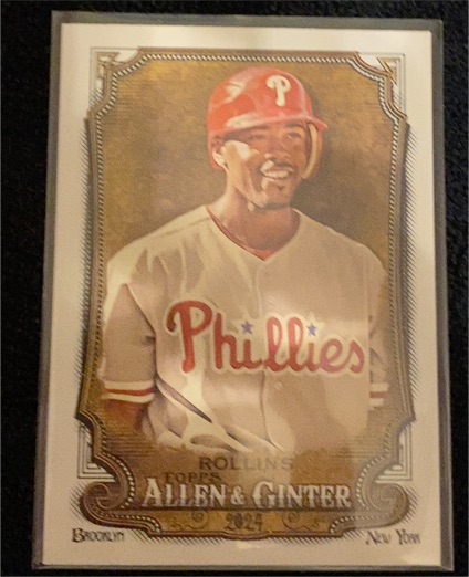 2024 Topps Allen & Ginter #103 Jimmy Rollins — front