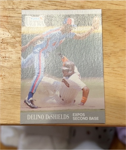 1991 Fleer Ultra Delino DeShields Expos Second Base — front