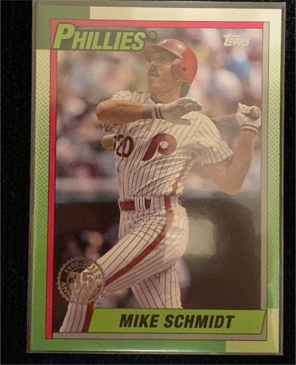 2025 Topps #T90-2 Mike Schmidt 1990 Topps Baseball 35th Anniversary Phillies — front