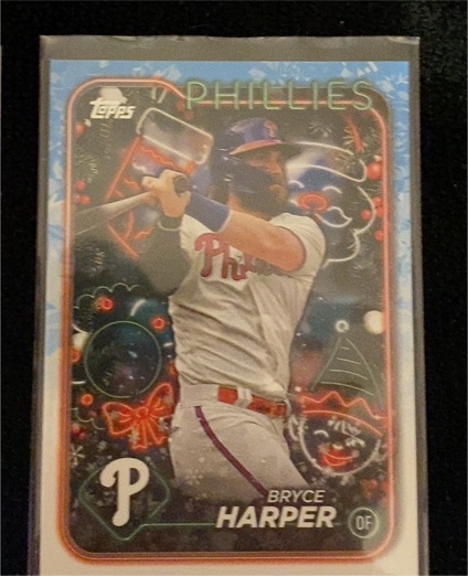 2024 Topps Holiday #H179 Bryce Harper — front