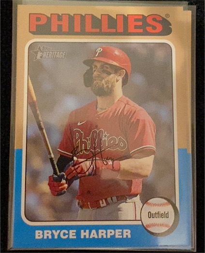 2024 Topps Heritage #405 Bryce Harper — front