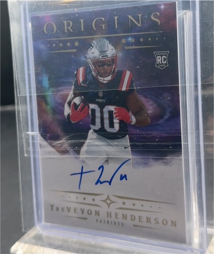 2025 Panini Origins #RA-THE TreVeyon Henderson Rookie On Card Auto — front