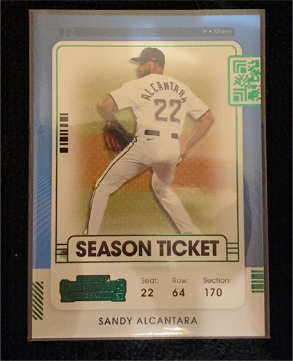 2021 Panini Contenders Season Ticket #89 Sandy Alcantara — front