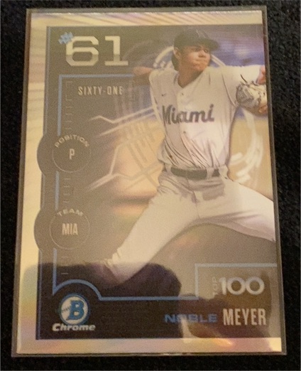 2025 Bowman Chrome #BTP-61 Noble Meyer — front