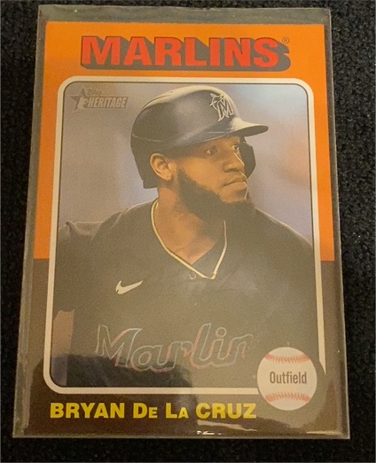 2024 Topps Heritage #483 Bryan De La Cruz — front