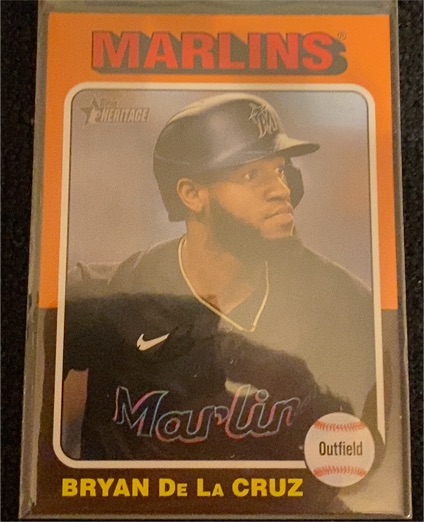 2024 Topps Heritage #483 Bryan De La Cruz — front