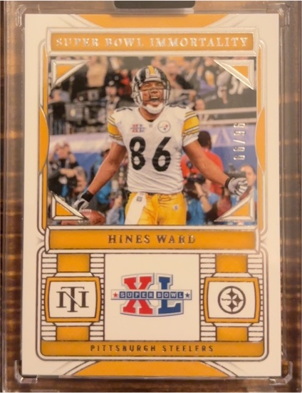 2023 Panini National Treasures Super Bowl Immortality #SB-HW Hines Ward — front