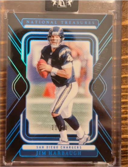 2024 Panini National Treasures #57 Jim Harbaugh — front