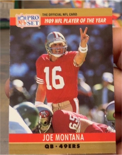 1990 Pro Set #2 Joe Montana San Francisco 49ers — front
