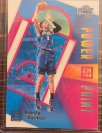 2020-21 Donruss #4 Nikola Vucevic Power in the Paint Orlando Magic — front