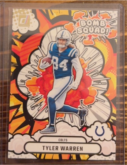 2025 Panini Donruss #BS-TWN Tyler Warren Bomb Squad — front
