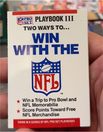 1990 Pro Set Playbook III Win With The NFL — front