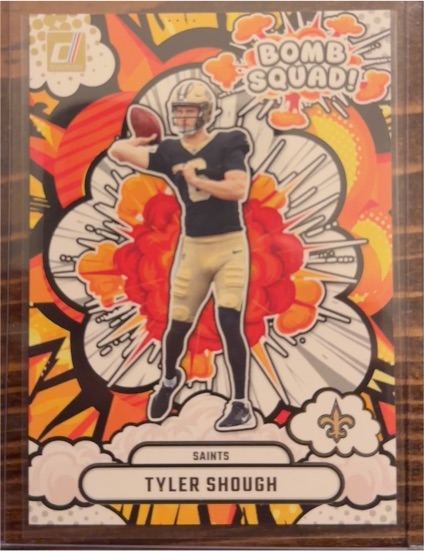 2025 Donruss #BS-TSH Tyler Shough Bomb Squad — front