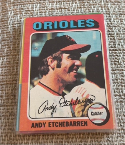 1975 Topps #583 Andy Etchebarren — front