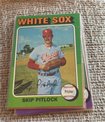 1975 Topps #579 Skip Pitlock — front