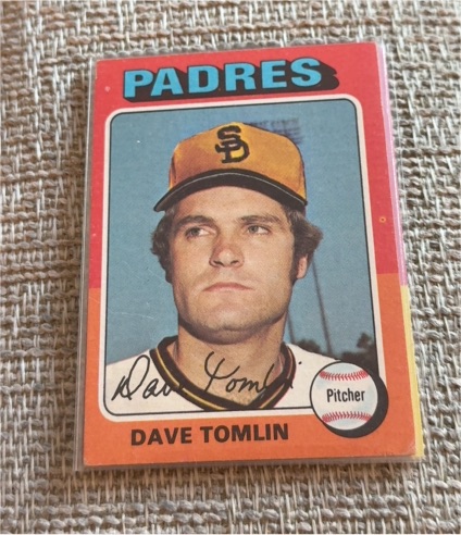 1975 Topps #578 Dave Tomlin — front