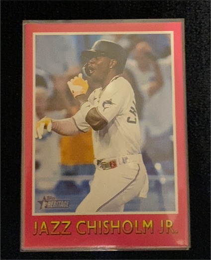 2024 Topps Heritage 1975 Baseball Sensations #75BS-13 Jazz Chisholm Jr. — front