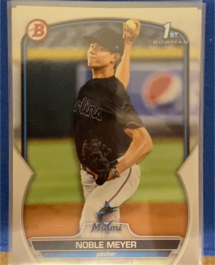 2023 Bowman Draft Chrome #BDC-6 Noble Meyer — front