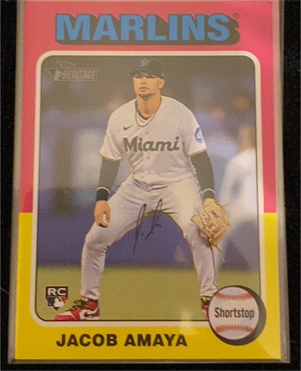 2024 Topps Heritage #626 Jacob Amaya — front