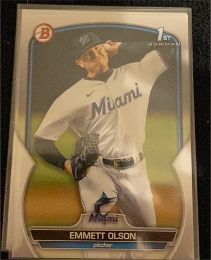 2023 Bowman Draft Chrome #BDC-10 Emmett Olson — front