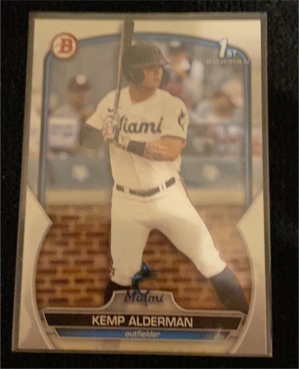 2023 Bowman Draft #BD-123 Kemp Alderman — front