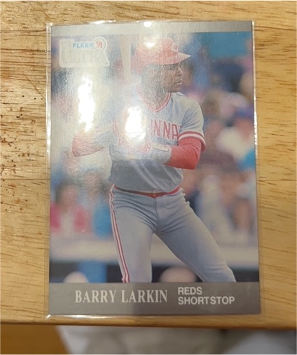 1991 Fleer #91 Barry Larkin — front