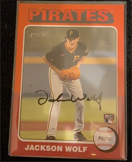 2024 Topps Heritage #216 Jackson Wolf — front