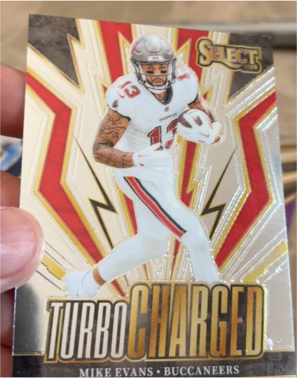 2023 Panini Select #TUR-MEV Mike Evans Turbocharged Tampa Bay Buccaneers — front