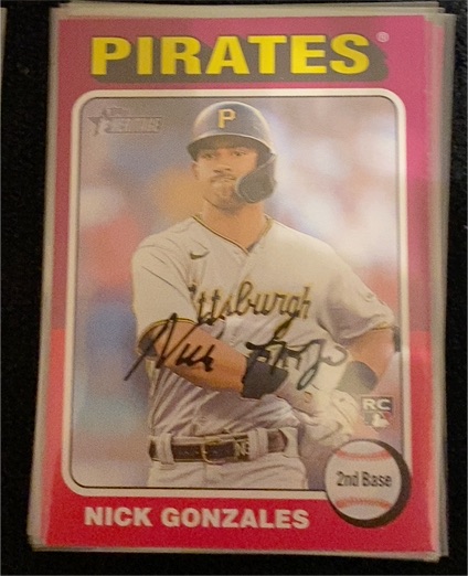 2024 Topps Heritage #318 Nick Gonzales — front
