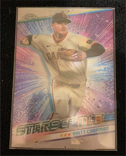 2024 Topps Chrome Stars of MLB #CSMLB-62 Matt Chapman — front