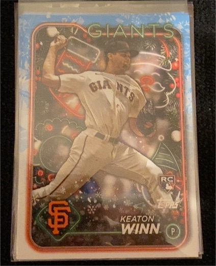 2024 Topps Holiday #H164 Keaton Winn — front